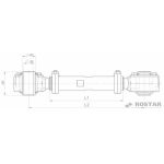 Штанга регулируемая в сборе с подшипником скольжения 642-2919010-01