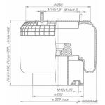 Рессора пневматической подвески в сборе 650-2934001-01