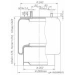 Рессора пневматической подвески в сборе 655-2934002