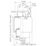 Рессора пневматической подвески в сборе 655-2934002-40