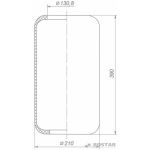 Резинокордовая оболочка пневморессоры V1E21