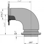 Патрубок приемный к ТКР 54115-1203010-50E